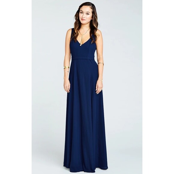 Show Me Your Mumu Dresses & Skirts - NWT Show Me Your Mumu Kendall Maxi Dress Rich Navy Crisp S